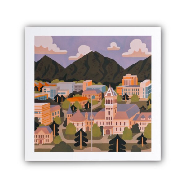 USU Old Main Print 8x8"